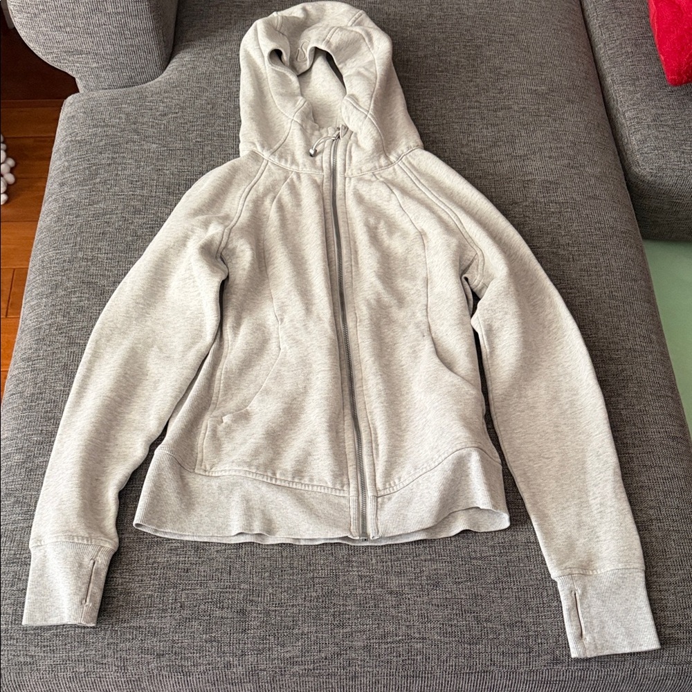 Lulu Lemon Gray Zip-Up Hoodie